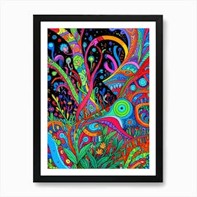 Psychedelic Painting 4 Art Print