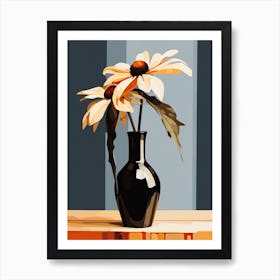 Bouquet Of Black Eyed Susan Flowers, Autumn Fall Florals Painting 2 Art Print