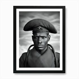 Soldier In Uniform~Reimagined Art Print