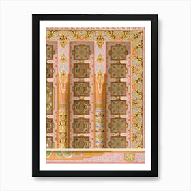 Arabic Interior Lithograph Plate No, 59, Emile Prisses D’Avennes, La Decoration Arabe Art Print