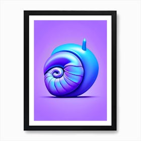 Periwinkle Snail  Pop Art Art Print