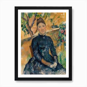 Madame Cézanne In The Conservatory (1891), Paul Cézanne Art Print