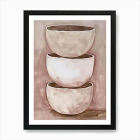 Stack Of Bowls 1 Art Print