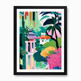 Nan Lian Garden, 1, Hong Kong Abstract Still Life Art Print