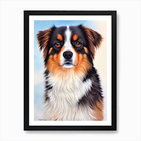 Tibetan Spaniel 3 Watercolour Dog Art Print