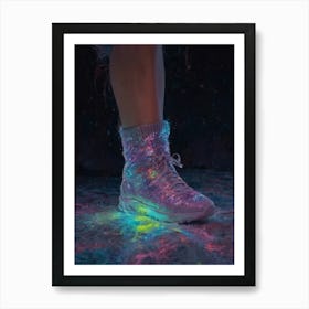 Glow In The Dark Sneakers Art Print