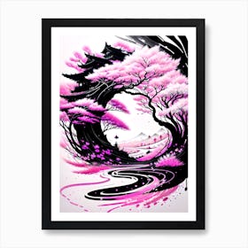 Sakura Tree Art Print