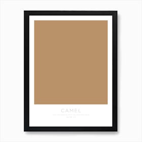 The Colour Block Collection - Camel Art Print