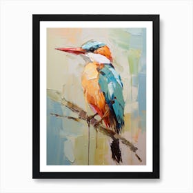 Bird Painting Kingfisher 1 Art Print