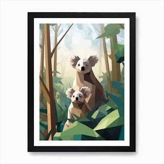 Rainbow Koala Art Print