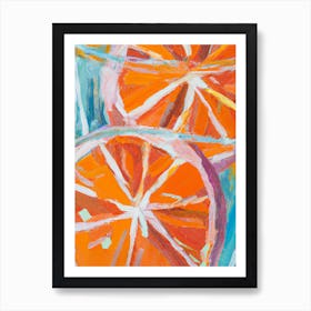 Oranges Detail Oil Painting Art Print