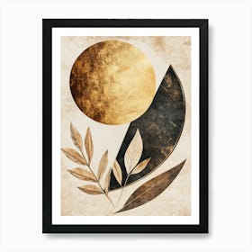 Gold Leaf Canvas Print 2 Art Print