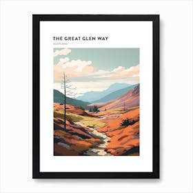 The Great Glen Way Scotland 8 Hiking Trail Landscape Poster Art Print