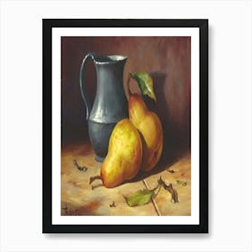 Pears And Pitcher Art Print