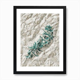 Mont Blanc Glaciers Art Print