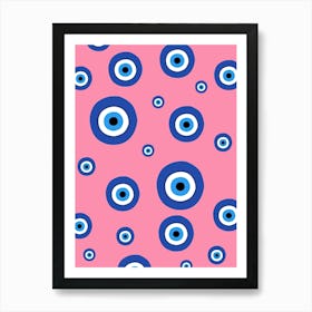 Evil Eye Pattern Art Print