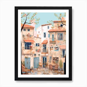 Paphos Cyprus 2 Illustration Art Print