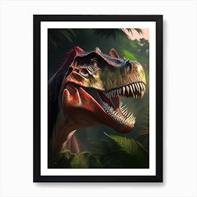 Allosaurus Illustration Dinosaur Art Print