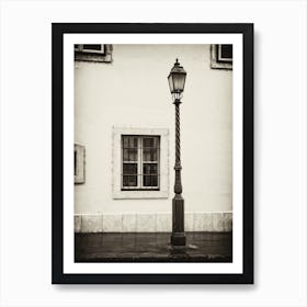 Lamppost A Winter S Day In Budapest Art Print