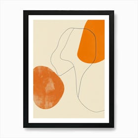 Abstract Orange 1 Art Print