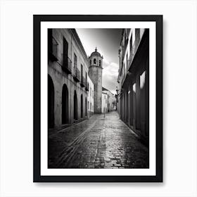 Palencia, Spain, Black And White Analogue Photography 2 Art Print