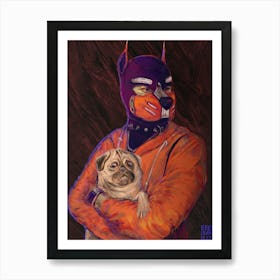 Pug Portrait Art Print