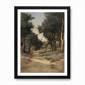 European Forest Vintage Art Print