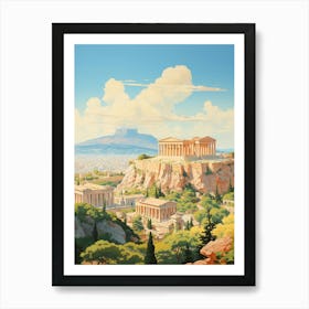 Parthenon Grace in the Skyline Art Print