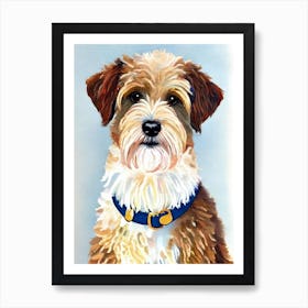 Soft Coated Wheaten Terrier 3 Watercolour Dog Art Print