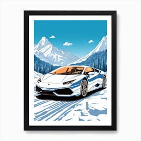 Lamborghini Huracan Tropical  2 Art Print