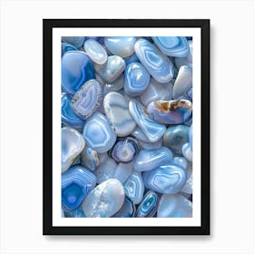 Blue Agate 8 Art Print