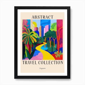 Abstract Travel Collection Poster Singapore 5 Art Print