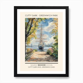 Cutty Sark (Greenwich Park) London Parks Garden 4 Art Print