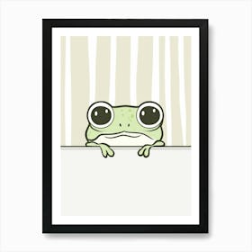 Cute Frog Art Print