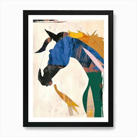 Horse 1 Cut Out Collage Art Print