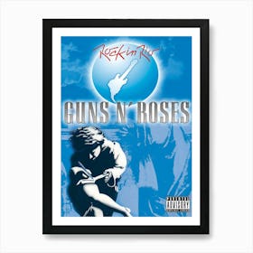 Guns N’ Roses 1991 01 23 Rio De Janeiro Brazil Poster Art Print