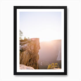 Yosemite Taft Point Colour Art Print