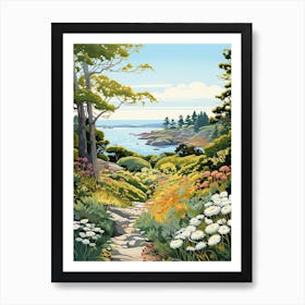 Coastal Maine Botanical Gardens Usa Illustration Art Print