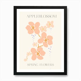 Apple Blossom Spring Flowers Botanical Art Print