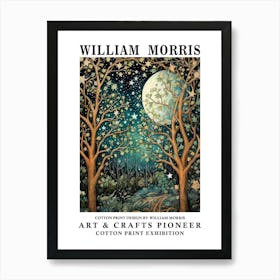 William Morris Print Moon Night Forest 34 3 3 1 Art Print