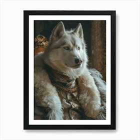 Rococo Royal Husky Art Print