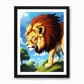 Lion Of The Jungle Art Print