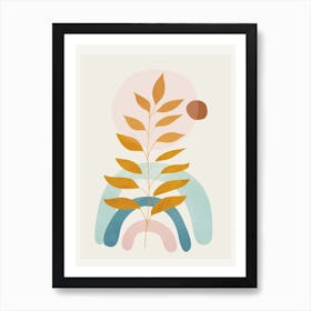 Soft Abstract Shapes 05 Art Print