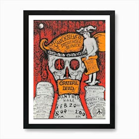 1970 AOR-4.161 Grateful Dead Panther Hall Poster Art Print