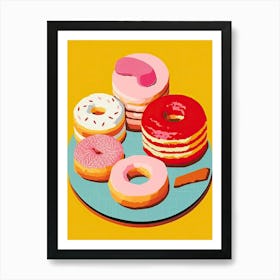 Donuts Vintage Illustration 2 Art Print