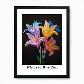 Bright Inflatable Flowers Poster Lily 2 Art Print