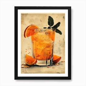 Orange Drink 30 Art Print