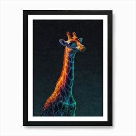 Giraffe Canvas Art 4 Art Print