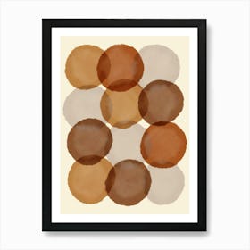 Watercolor Circles Art Print