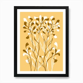 Brown Plants Art Print